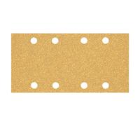 Bosch Professional Zubehör, Abrasifs, Papier abrasif Expert C470 avec 8 trous pour ponceuses vibrantes, 93 x 186 mm, G 40, 50 pcs. (40, P40)