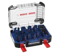 Bosch Professional Zubehör, Scie-cloche, Jeu de scies cloches EXPERT Construction Material 20/22/25/32/35/40/44/51/60/68/76 mm, 15 pcs. (20 mm, 22 mm, 25 mm, 32 mm, 35 mm, 40 mm, 44 mm, 51 mm, 60 mm,