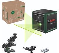 Laser lignes Bosch - Quigo Green (Livré avec 2 piles, une pince universelle MM2 et 1 adaptation de fixation)
