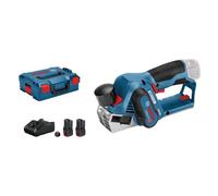 Bosch Rabots sans fil GHO 12V-20, avec 2 x 3,0 Ah Li-Ion batteries, L-BOXX - 06015A7001