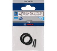 Bosch "Ensemble anneau de retenue et goupille, pour douille PRO Impact 1/4"", Protection"