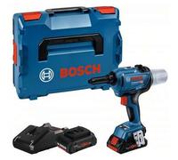 Bosch - Riveteuse sans fil 18V, 2 batteries 18V ProCORE 4,0 Ah, chargeur 06019K5001