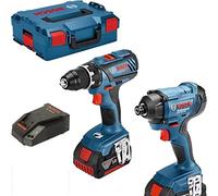 BOSCH ROBERT PRO DGA56133 Kit Bosch Perceuse GSR 18V-28 + Visseuse à Chocs GDR 18V-160 + 2 Batteries 4.0Ah-L 06019G5107