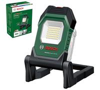 Bosch Sans fil Lampe de travail à LED/Lampe de chantier UniversalWorkLight 18V-2100 (max. 2 100 Lumen, 3 réglages de luminosité, tête d'éclairage inclinable à 10 niveaux ; sans batterie)