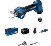 Bosch Professional 12V System sécateur GGP 12V-25 | jusqu’à 4500 coupes par charge, moteur sans charbons, coupes jusqu’à 25 mm, avec 2 batteries de 3,0 Ah