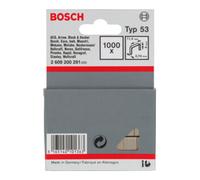 Bosch Serre-fils fin Bosch type 53 11,4 x 0,74 x 4 mm Quantité:1000