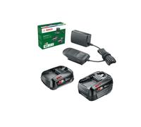Bosch - Set chargeur 2A et 1 batterie 18 V Li-Ion 2,0 Ah, 1 batterie 18V Li-lon 4,0 Ah 1600A027U9
