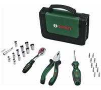 Bosch Set d'outils à main Mobility 26 pièces – compact, facile à transporter, pour bricolage