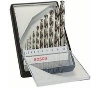 Bosch Coffret de 10 forets à métaux Robust Line HSS-G 135° 1-10 mm 2607010535