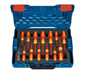 Bosch - Set de 14 tournevis et testeur isolants 1600A02NF9