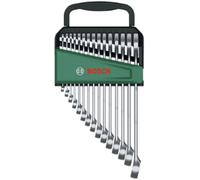 Bosch – Set de 15 clés mixtes 1600A02Z9E – 6–21 mm, chrome vanadium, ergonomique