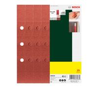 Bosch Set de 25 feuilles abrasives pour ponceuse vibrante, fixation par étrier, grain 180 Quantité:25