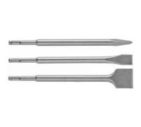 Bosch Coffret de burins courts SDS-plus – 3 pièces : 140, 140 x 20, 140 x 40 mm