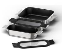 Bosch - Set de 3 récipients FlexInduction, valable pour PerfectFry Plus, fonte, HEZ9FF030