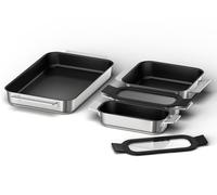 Bosch - Set de 4 récipients FlexInduction, valable pour PerfectFry Plus, fonte, HEZ9FF040