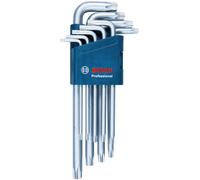 BOSCH Set de 9 clés mâles pour vis Torx 1600A01TH4