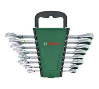 Bosch Set de clés à cliquet, 8 pièces, Clé plate
