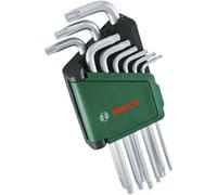 Bosch Set de clés hexagonales internes six pans, 9 pièces, Tournevis