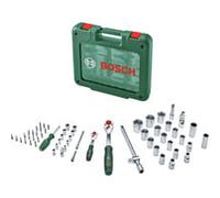 Bosch Coffret de cliquets 1600A039J8 – 60 pièces 1/4" + 1/2"