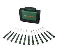 Bosch Jeu de tournevis de précision 1600A02Z9N – 13 pièces, embouts magnétiques PH/TX/HEX/SL