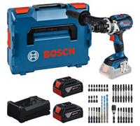 Bosch "Set d''outils : perceuse-visseuse sans fil 18 volts 110 Nm avec 2 batteries 5,0 Ah, chargeur et jeu d''embouts"