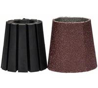 BOSCH Set porte-manchon et manchon abrasif (conique) G80 1600A00156