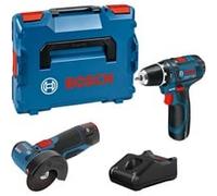 Bosch "Set professionnel 12V GSR 12V-15, GWS 12V-76 Combo Kit, Set d''outils"