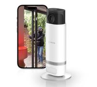 Bosch Smart Home - Caméra intérieure Eyes II, caméra de Surveillance Wi-FI avec détection Intelligente des Personnes, sirène d'alarme sonore et Mode de confidentialité, Compatible avec Amazon Alexa
