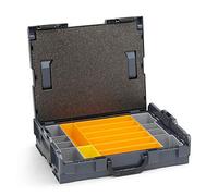 Bosch Sortimo L-BOXX 102 Gr1 Anthracite avec Boîtes Encastrées Fixées F3 + Tampons de Couverture
