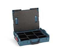Bosch Sortimo L-Boxx 102 Mallette à outils - Bleu professionnel sans logo - Équipée de 8 compartiments et d'un couvercle