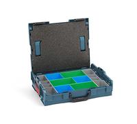 Bosch Sortimo L-Boxx 102 Mallette à outils • Bleu professionnel sans logo • Équipée d'un système de rangement CD3 et d'un couvercle rembourré