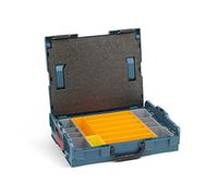 Bosch Sortimo L-Boxx 102 Mallette à outils • Bleu professionnel sans logo • Équipée d'un système de rangement F3 et d'un couvercle rembourré