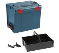 Bosch Sortimo L-BOXX 374 Taille 4 Professionnel Bleu - Série G (ancienne version) - avec insert de suspension noir - Système de transport d'outils innovant
