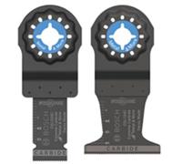 BOSCH Starlock OSL002CH Lot de 2 lames de coupe plongeantes en carbure pour couper des barres de fer, du métal, du bois avec clous, cloison sèche et carrelage