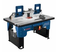 BOSCH Table de défonceuse portable RA1141 de 66 cm x 40,6 cm en MDF laminé avec port de tuyau d'aspiration de 6,3 cm