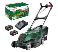 Tondeuse à batterie Bosch AdvancedRotak 0-600-8B9-F01, 36V 4Ah, coupe 40cm, surface max 650m², hauteur 25-80mm, bac 50L, Allemagne