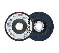 Bosch Professional 2x Plateau à Lamelles X571 Best for Metal(X-LOCK, Ø 125 mm, Grain K40, alésage Ø 22,23 mm, angle, accessoire pour meuleuse angulaire)