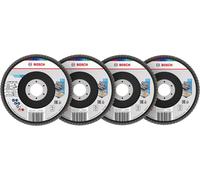 BOSCH X451 Kit de disques a lamelles, 125x22,23 mm, G40; 60; 80; 120, T29 2608626162