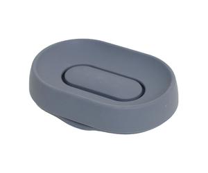 Bosign Porte-savon silicone avec égouttoir dissimulé large Graphite