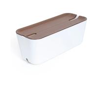 Bosign Range câbles Cable Organiser Hideaway XL Décor en bois foncé