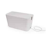 Bosign Rangement pour câbles Cable Organiser XXL Blanc-blanc