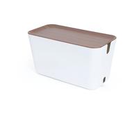 Bosign Rangement pour câbles Cable Organiser XXL Décor en bois foncé