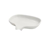 Bosign Support pour savon avec égouttoir porcelaine Blanc