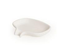 Bosign Support pour savon avec égouttoir silicone Blanc