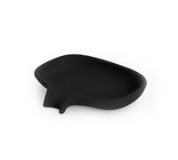 Bosign Support pour savon avec égouttoir silicone Noir