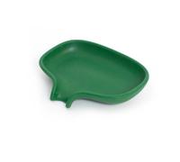 Bosign Support pour savon avec égouttoir silicone Vert foncé