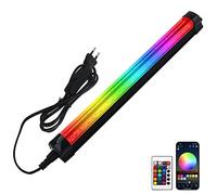 BOSITE 10W Barre LED RGB,Éclairage LED RGB avec Interrupteur et Fiche,16 Millions de Couleurs,48 LEDs,RGB Light Bar Dimmable RGB Lampe Pour Festival Bar Halloween Décoration Intérieure Noël