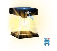BOSITE Applique Solaire Exterieur, Lampe Solaire exterieur Detecteur de Mouvement, Applique Murale Solaire avec Télécommande, Lumiere Solaire Exterieur pour Balcon Mur Garage