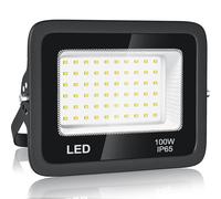 BOSITE Projecteur LED Extérieur 100W, 6500K Blanc Froid Projecteur LED, 10000LM Super Lumineux Éclairage Mural, Spot LED pour Terrasses, Parking, Hôtel, Garage,Jardin, Allée