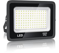 BOSITE Projecteur LED Extérieur 200W, 6500K Blanc Froid Projecteur LED, 20000LM Super Lumineux Éclairage Mural, Spot LED pour Terrasses, Parking, Hôtel, Garage,Jardin, Allée